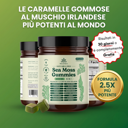 Sea Moss 16-In-1 Gummies - Per l'equilibrio della pressione sanguigna e la salute del cuore