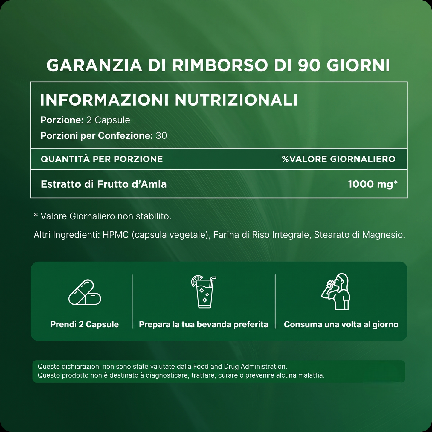 Capsule di superfrutto di Amla