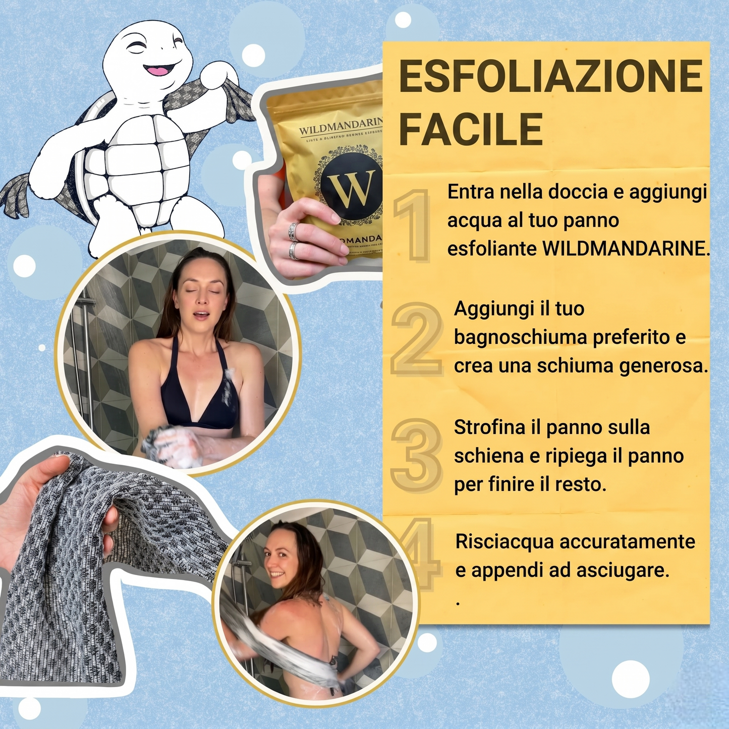 Rete esfoliante africana per il corpo