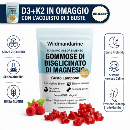 Magnesio Bisglicinato in Gommose Wildmandarine