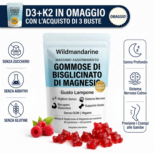Magnesio Bisglicinato in Gommose Wildmandarine