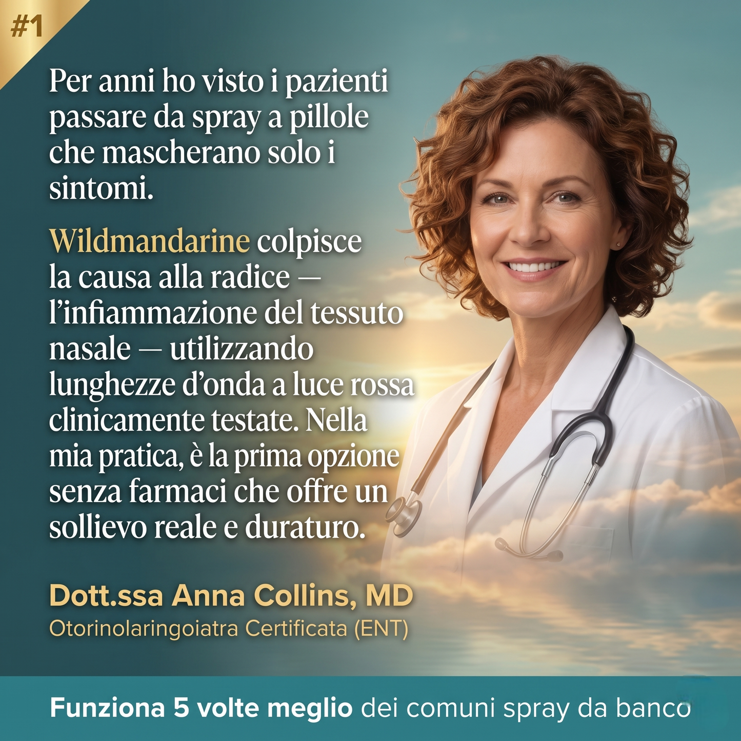Wildmandarine Sollievo Nasale a Luce Rossa