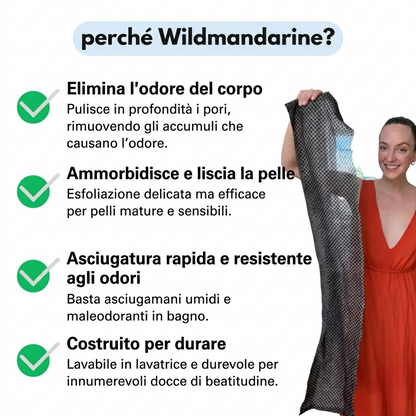 Rete esfoliante africana per il corpo