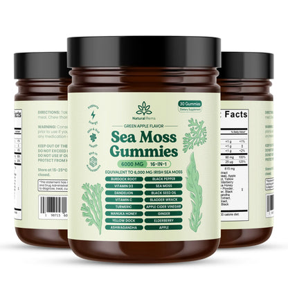 Sea Moss 16-In-1 Gummies - Per l'equilibrio della pressione sanguigna e la salute del cuore