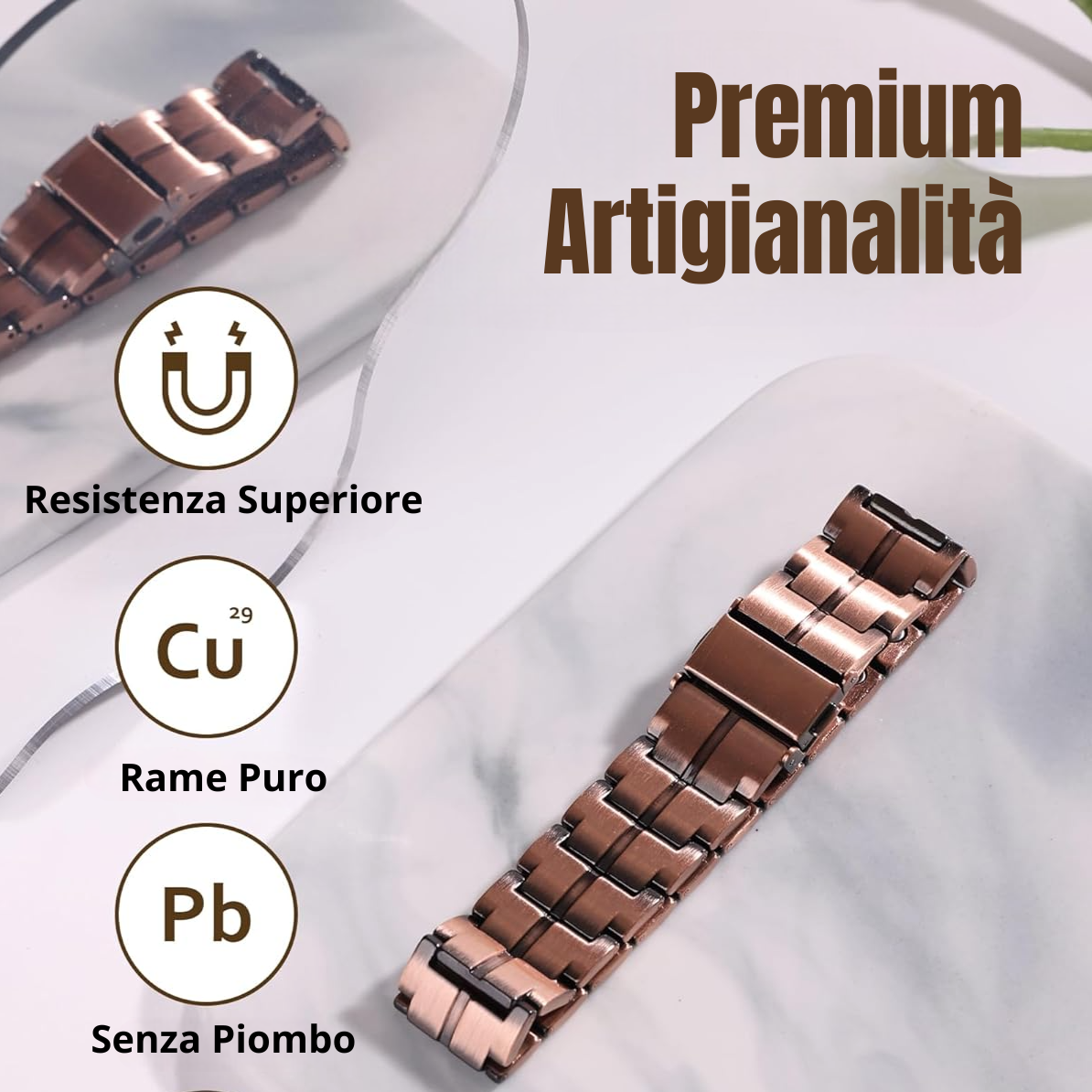 Vitality Bracciale in Rame Puro